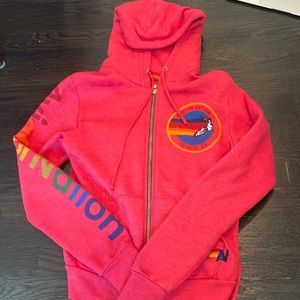 AVIATOR NATION PINK ZIP UP